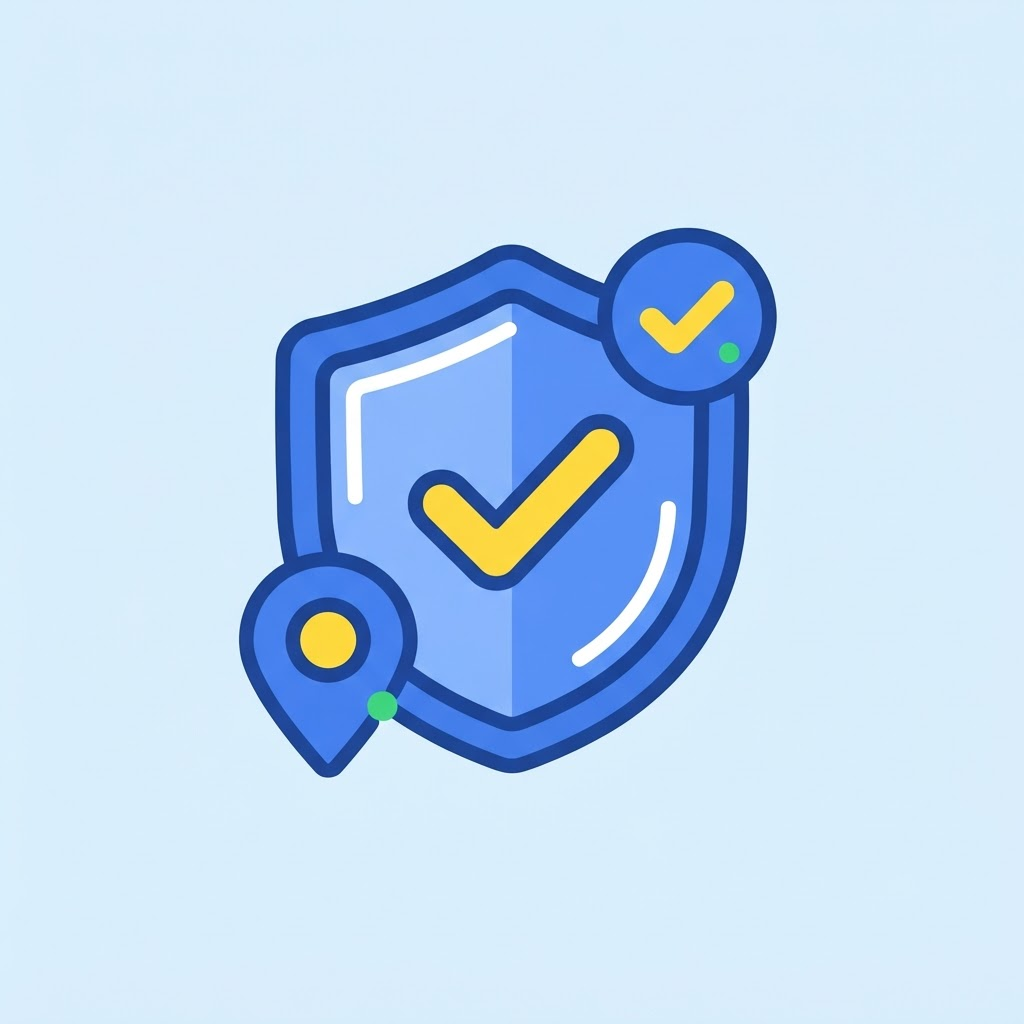 Ilustración de un escudo con un check, representando una identidad oficial reconocible